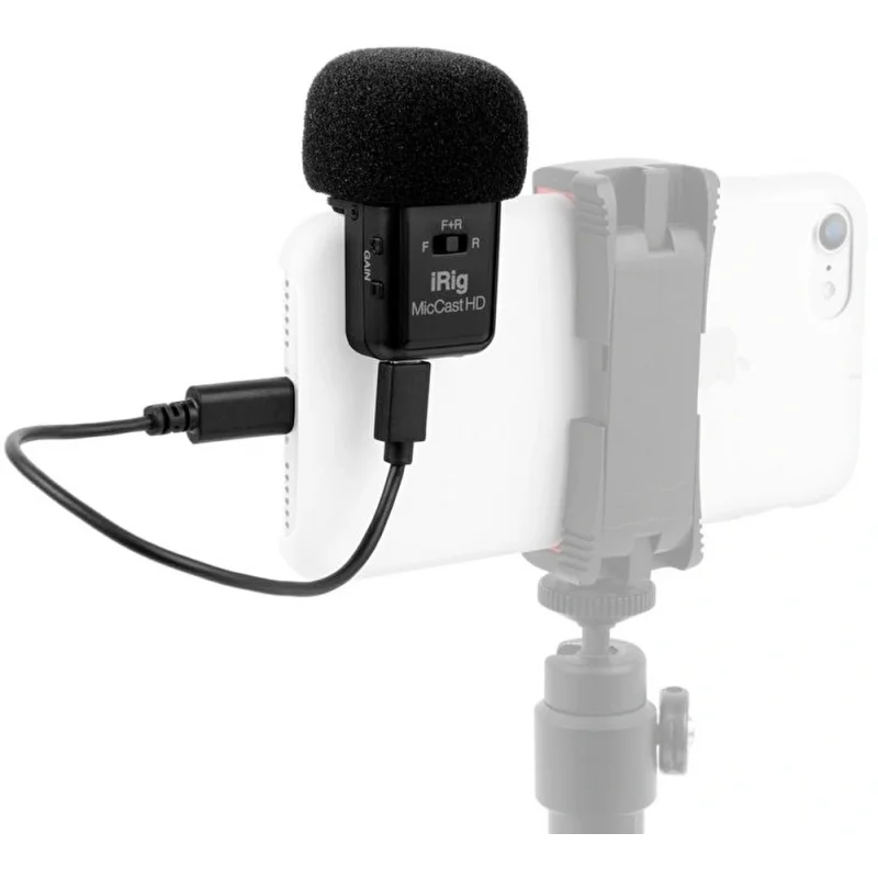 IK Multimedia iRig Mic Cast HD Çift Taraflı Kompakt Mikrofon (iOS& Android)