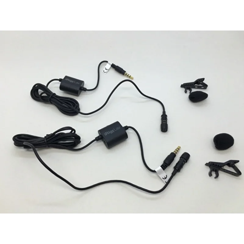 IK Multimedia iRig Mic Lav 2 Pack Lavalier / Lapel / Clip-On Mikrofon (iOS& Android). 2li Paket
