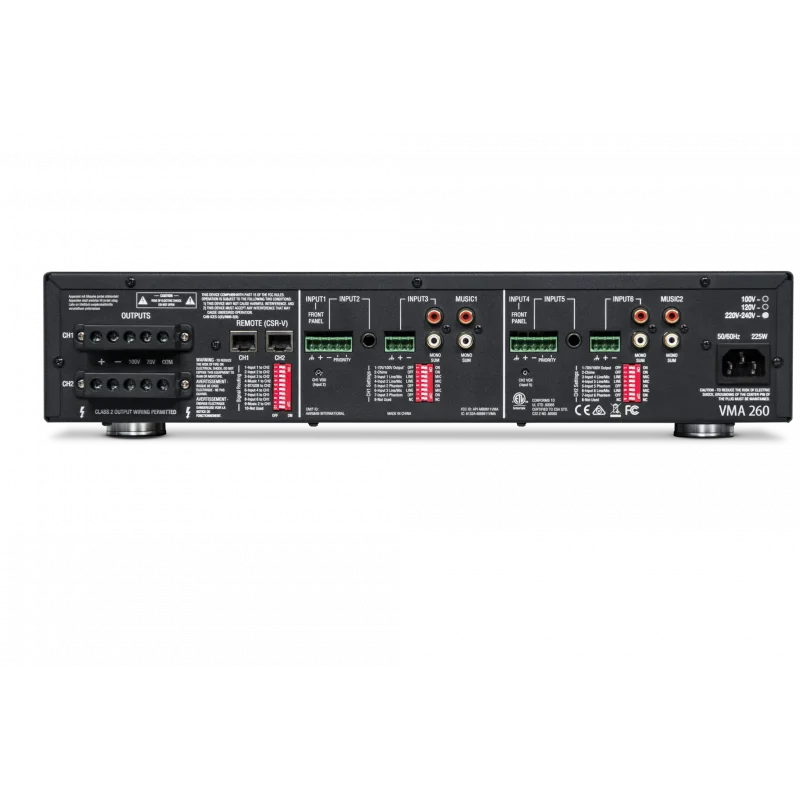 JBL VMA 260 8-kanal 2x60W Mikser Amfi 2-zone, Bluetooth/USB