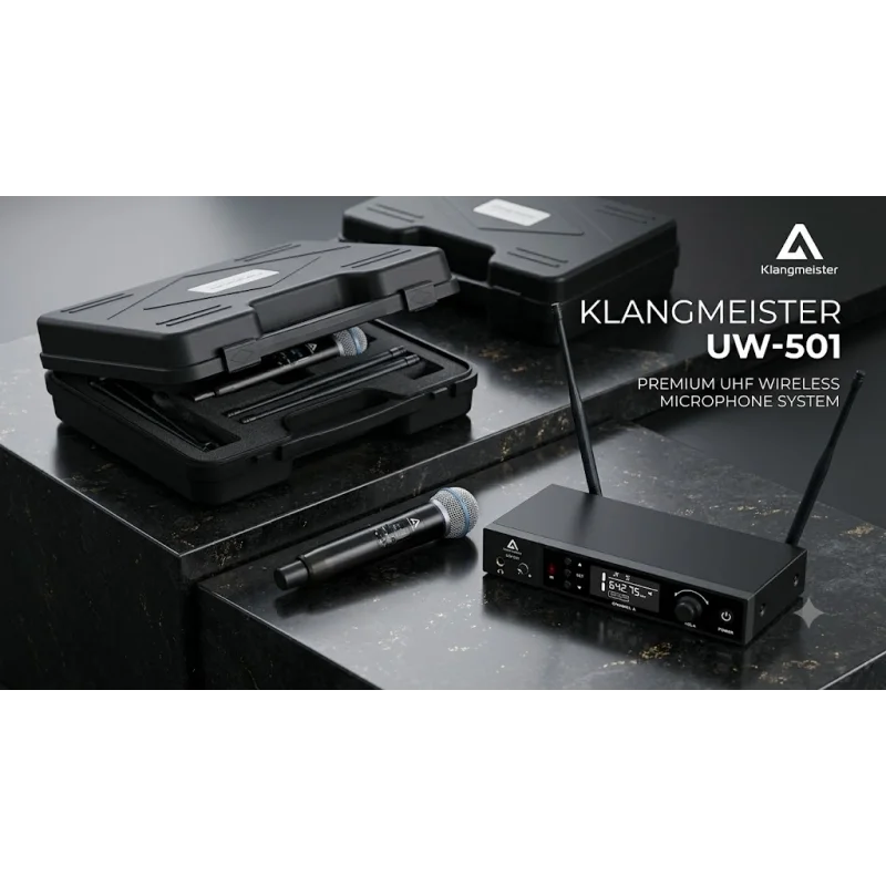 K.Meister UW-501Y YAKA tipi Kablosuz Mikrofon Seti