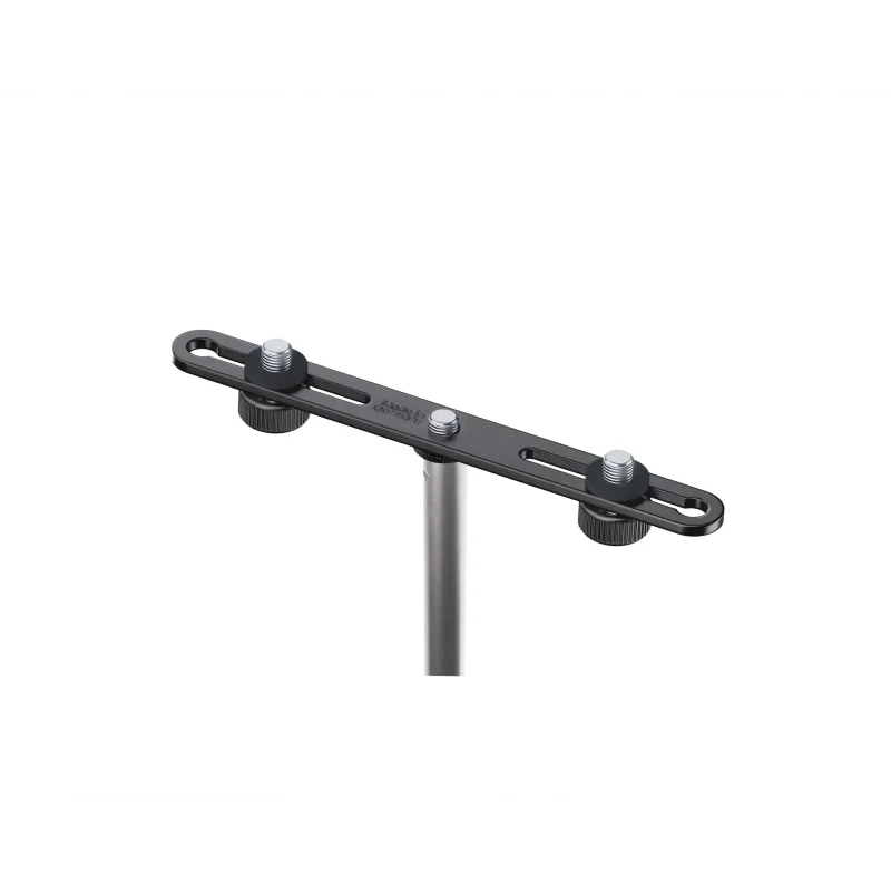 König & Meyer 23550-300-55 Çift Mikrofon Barı, 60–172 mm, 3/8, Siyah