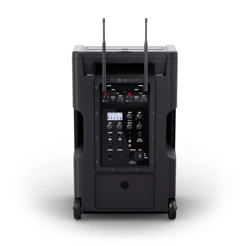 LD Systems ANNY 10BPH 2 B5 Taşınabilir PA Sistemi, Akülü Mobil Hoparlör, Çift Mikrofon