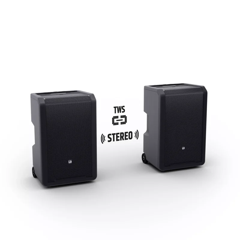 LD Systems ANNY 10BPH 2 B5 Taşınabilir PA Sistemi, Akülü Mobil Hoparlör, Çift Mikrofon