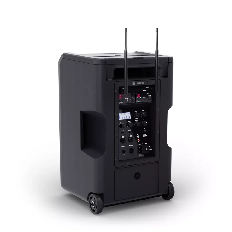 LD Systems ANNY 10BPH 2 B5 Taşınabilir PA Sistemi, Akülü Mobil Hoparlör, Çift Mikrofon