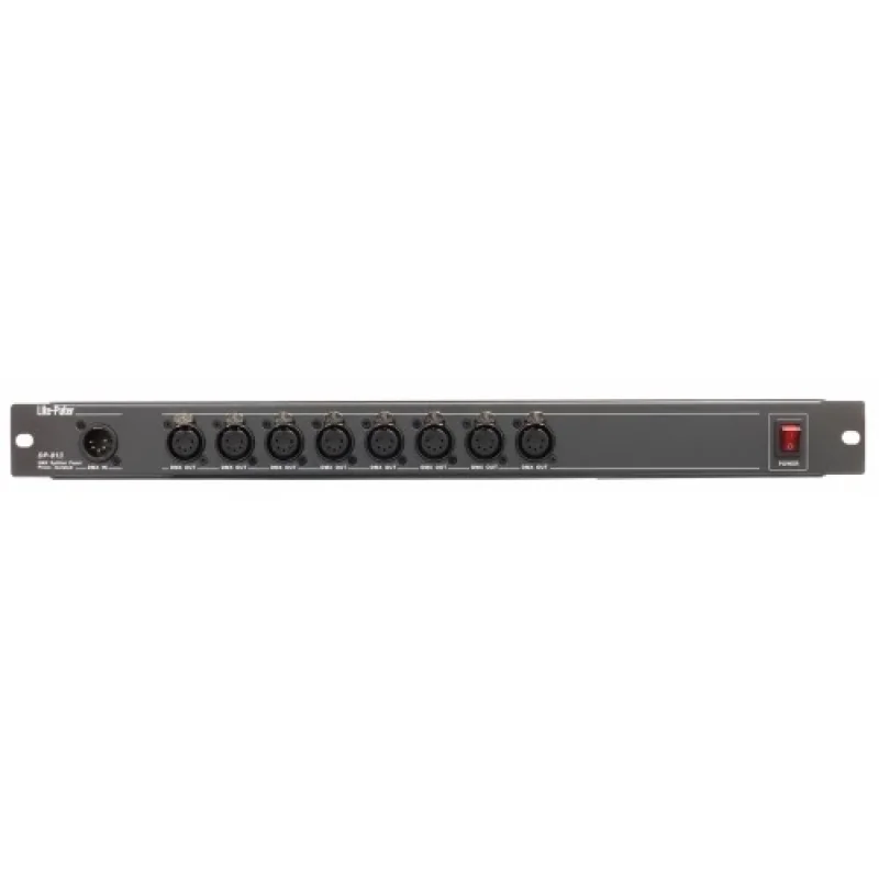 Lite Puter DP-81 Dmx Splitter 1 Giriş, 8 Çıkış, 5 Pin Xlr, DC Optik Koruma