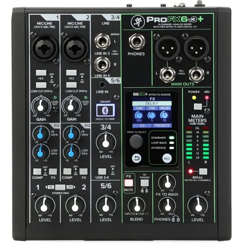 Mackie PROFX6V3+  4 Kanal Plus Bluetooth Mikser