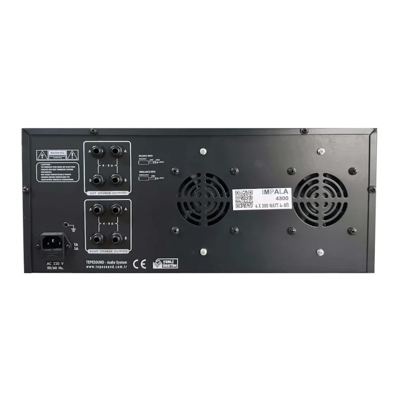 METEOR IMPALA 4400T USB Mikser Amfi 4x400W/100V, 6 Mic/Line