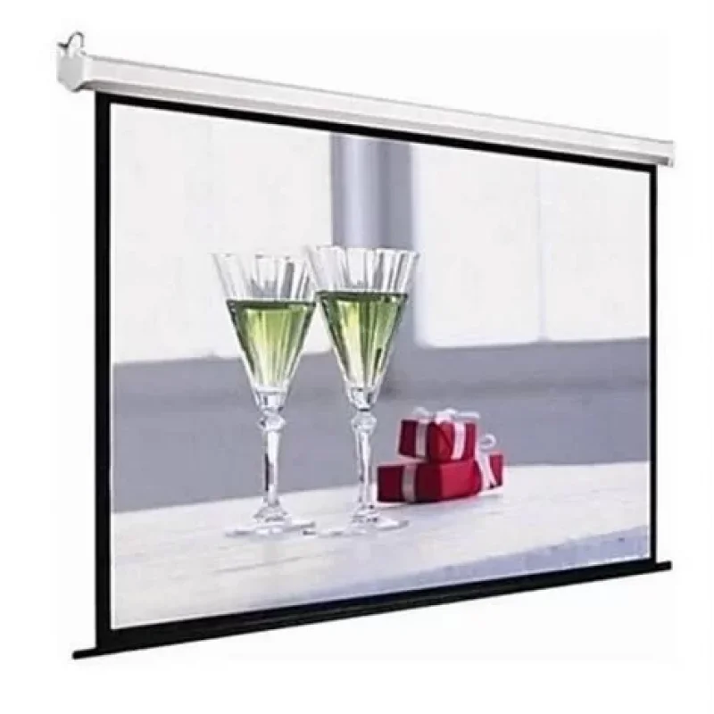 Fonscreen 900x500cm Motorlu Projeksiyon Perdesi | M1 Sertifikalı | Bordürlü | Işık Geçirmez