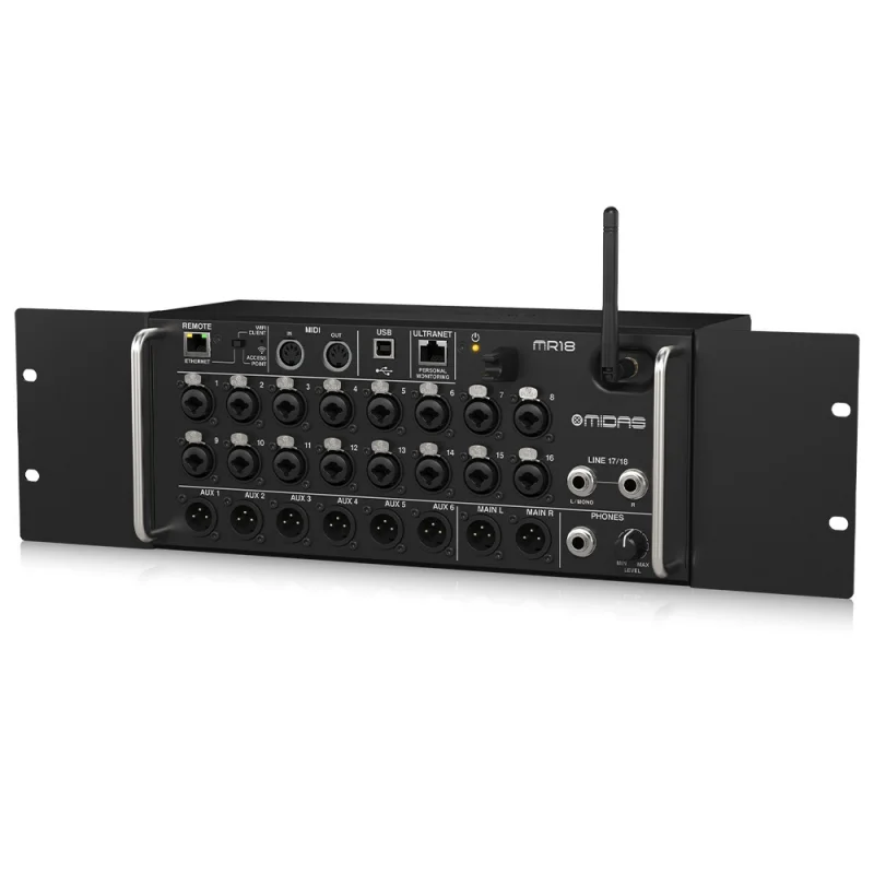 MIDAS MR18 18-kanal Dijital Mikser, Tablet Kontrollü
