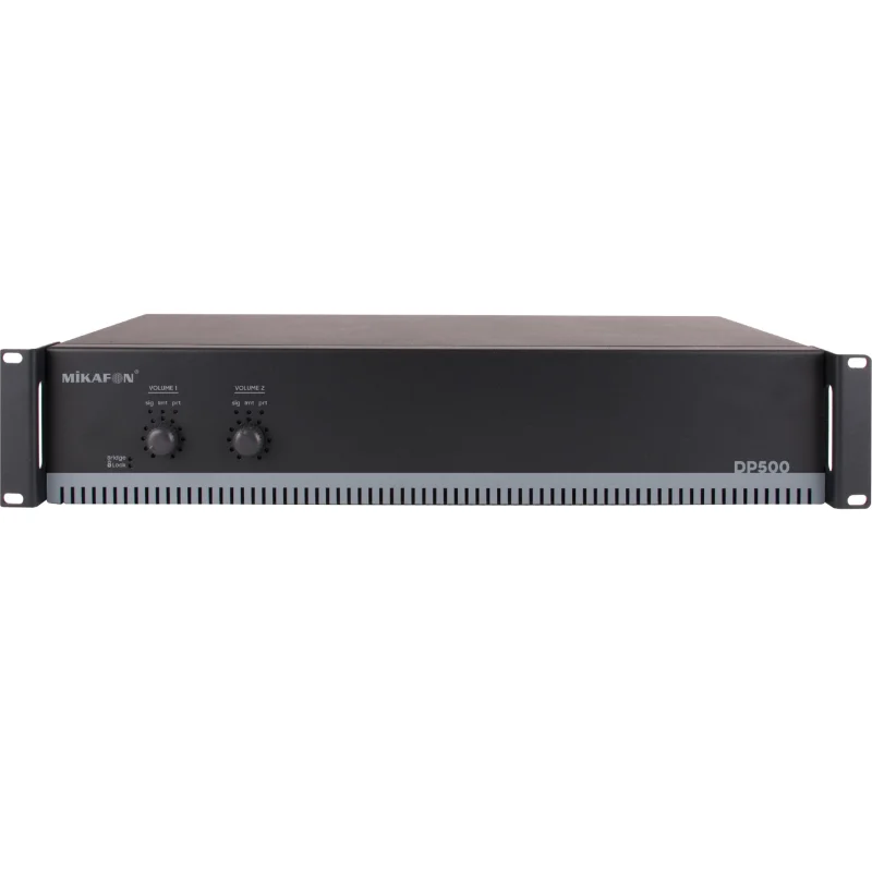 Mikafon DP500 Power Amplifikatör 2x300W/100V | Yönetilebilir Network IP