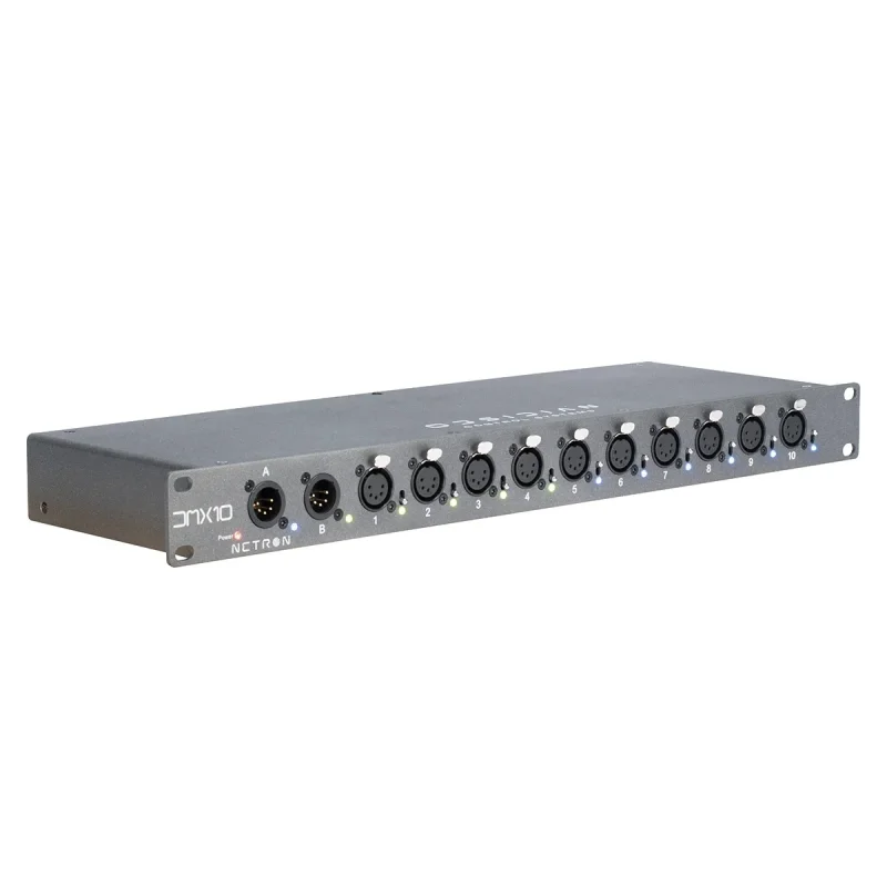 Obsidian Control NETRON DMX10-5 DMX Splitter (10 Çıkış, A/B Giriş, 1U)