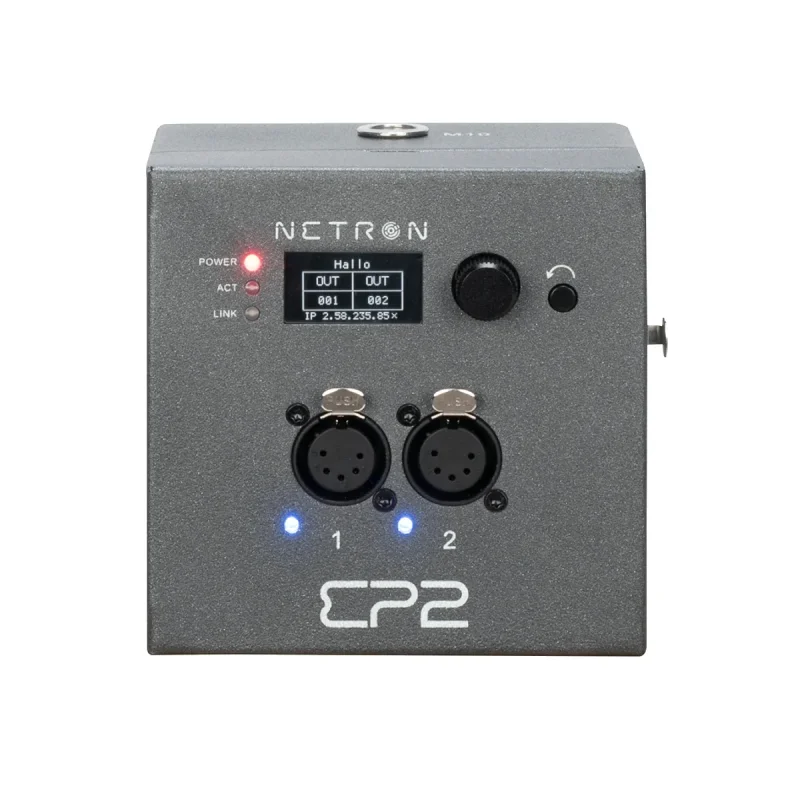 Obsidian Control NETRON EP2 Ethernet to DMX Gateway (2 RDM Port, PoE)