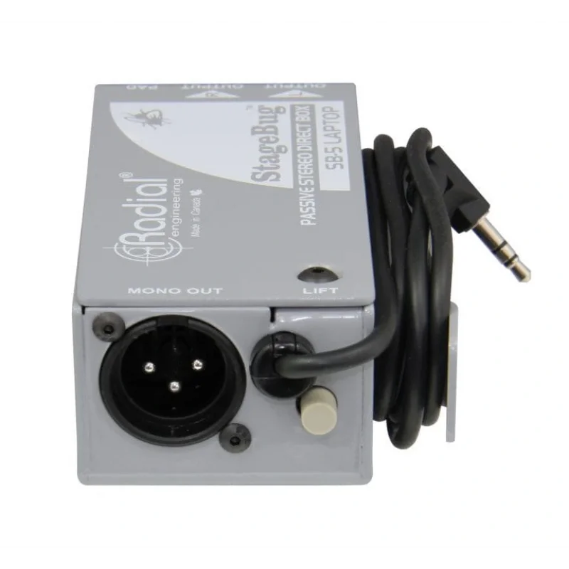 Radial SB-5 StageBug Compact Passive Stereo Di-Box For Laptops & Mobile Devices