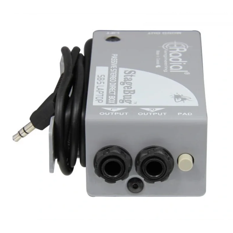 Radial SB-5 StageBug Compact Passive Stereo Di-Box For Laptops & Mobile Devices