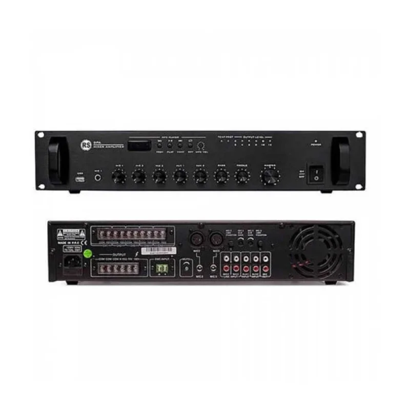 RS Audio DPA 200UB Mikser Amfi 120W/100V Bluetooth USB Radyo