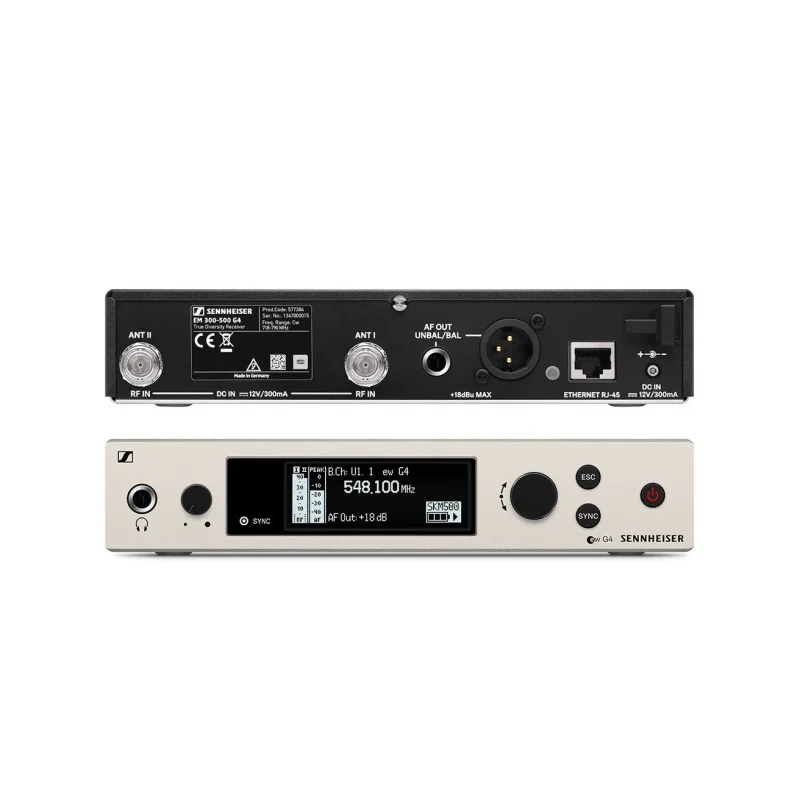 Sennheiser ew 500 G4-MKE2-AW+ Kablosuz Yaka Mikrofonu Seti (AW+, 470–558 MHz)