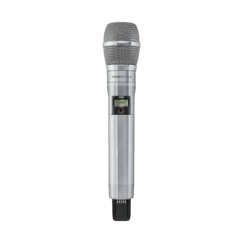 Shure ADX2/K9HSN Axient Digital ShowLink Kablosuz El Vericisi (KSM9HS Kapsül, Nikel)