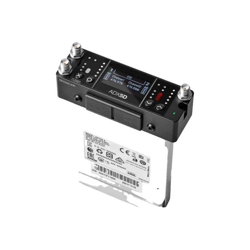Shure ADX5D Axient Digital Çift Kanallı Taşınabilir Kablosuz Alıcı