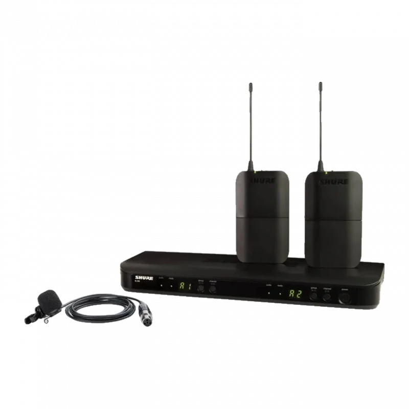 Shure BLX188/W85M Çift Kanallı Kablosuz Yaka Mikrofonu Seti (2x WL185m)