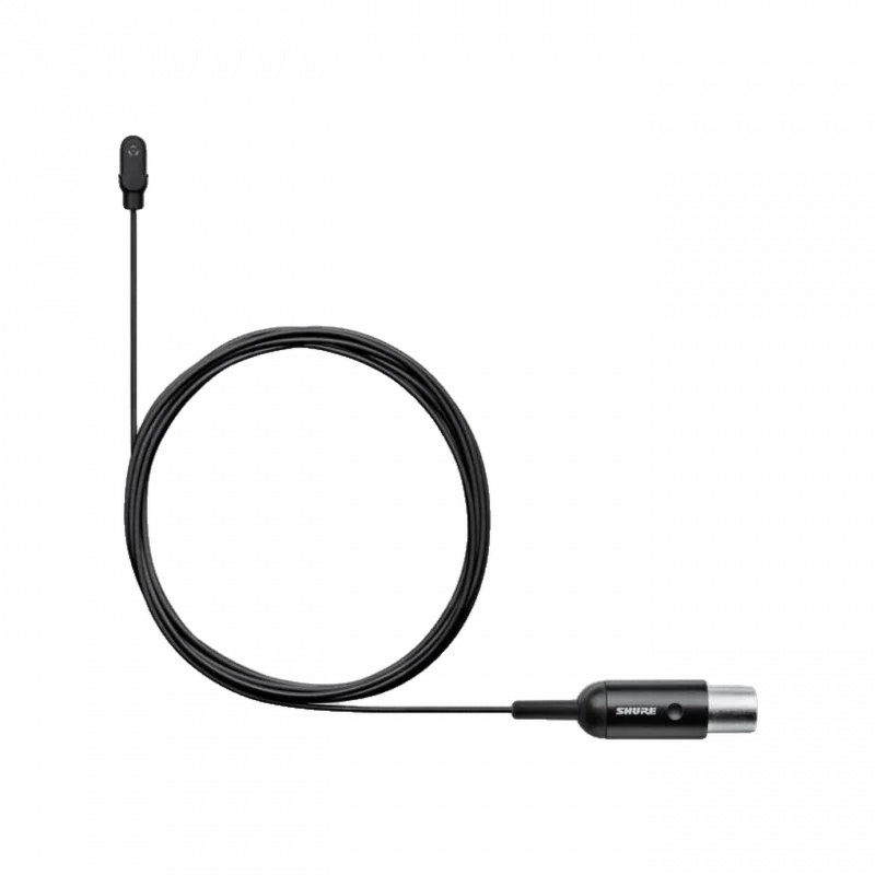 Shure DL4B/O-MTQG-A DuraPlex IP57 Su Geçirmez Yaka Mikrofonu (Siyah, Omni, TA4F)