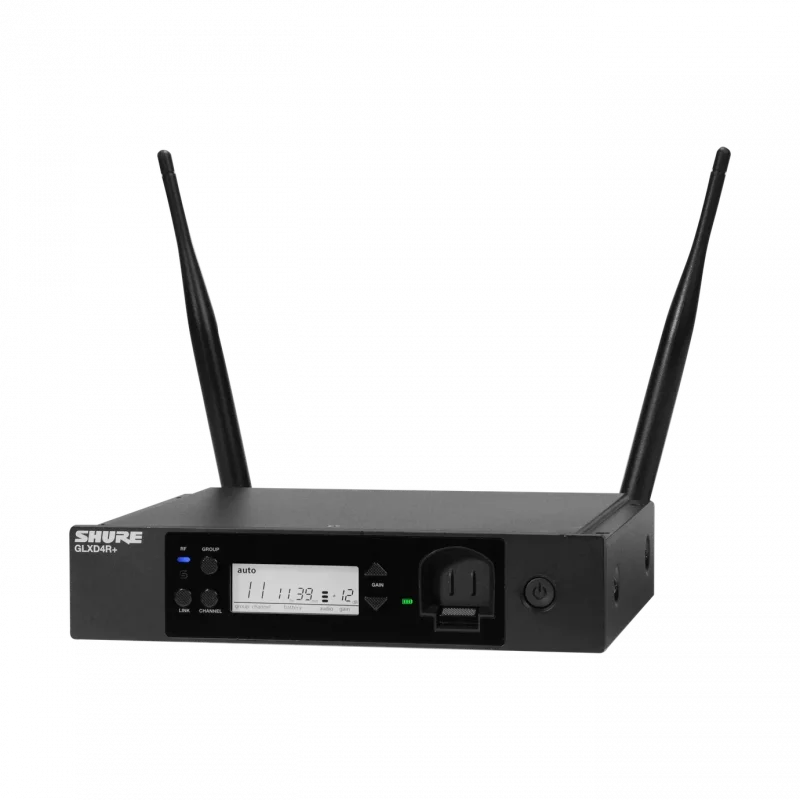 Shure GLXD124R+/85M Dijital Kablosuz Kombo Set (SM58 El + WL185m Yaka, Rack)
