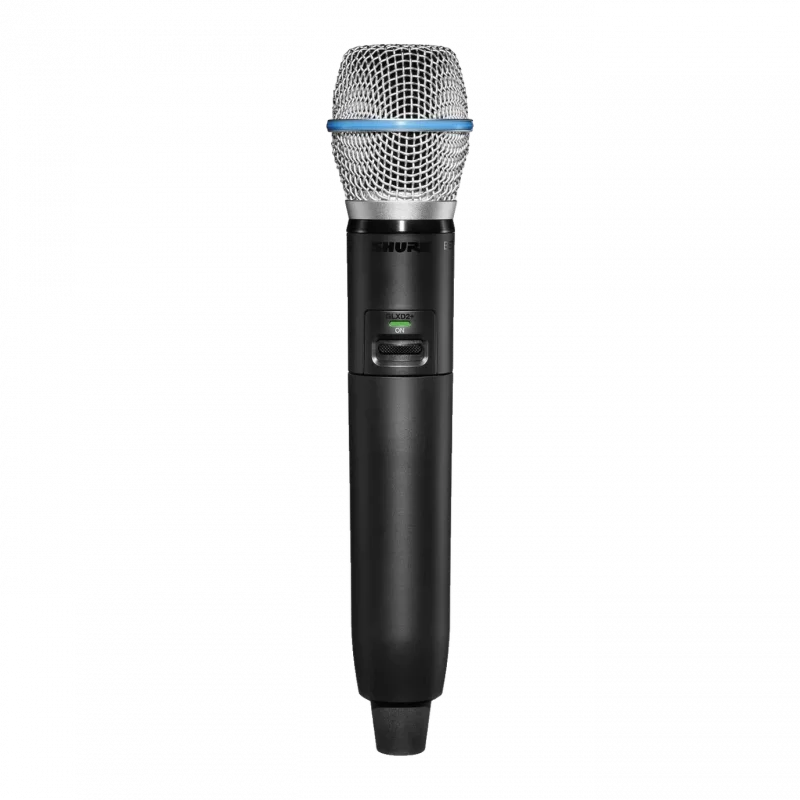 Shure GLXD24+/B87A + Plus seri EL tipi kablosuz mikrofonu Seti (Beta 87A, Dual Band)