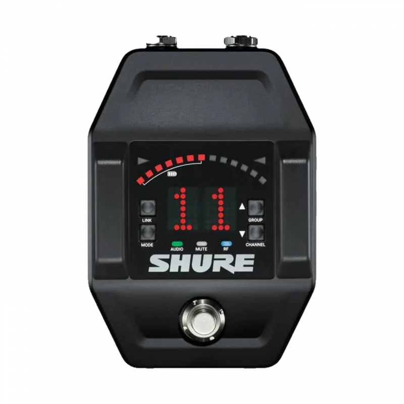 Shure GLXD6+ Dijital Kablosuz Gitar Pedalı Alıcı (Dual Band, Akort Cihazlı)