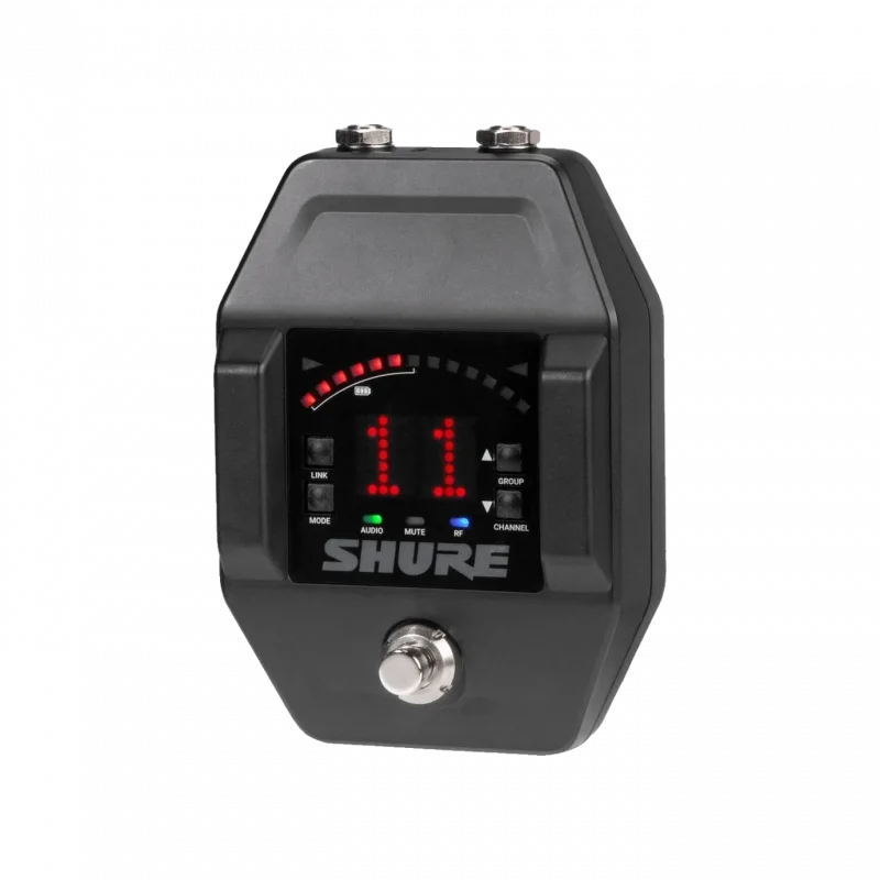 Shure GLXD6+ Dijital Kablosuz Gitar Pedalı Alıcı (Dual Band, Akort Cihazlı)