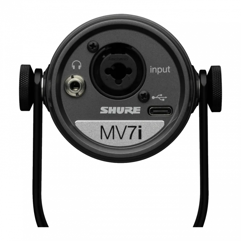 Shure MV7i Akıllı Mikrofon ve Dahili Ses Kartı (USB-C, Kombo XLR Girişli)