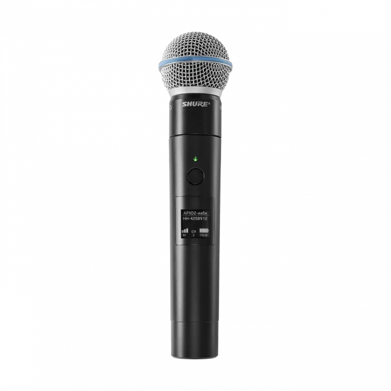 SHURE MXW2X/BETA58 BETA58A Kapsüllü Şarj Edilebilir El Tipi Verici
