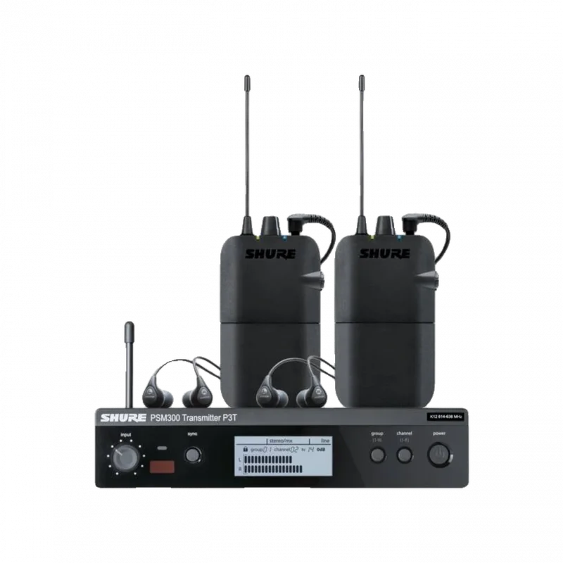 Shure P3TR112TW PSM300 Twinpack Kablosuz Kulak İçi Monitör Seti (İki Kişilik)