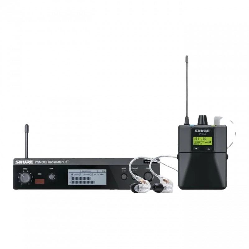 Shure P3TRA215CL PSM300 Kablosuz Kulak İçi Monitör Seti (P3RA, SE215-CL)