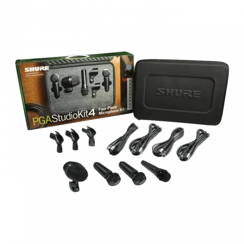 Shure PGASTUDIOKIT4 4lü Stüdyo Mikrofon Seti (PGA52, PGA57, 2x PGA181)