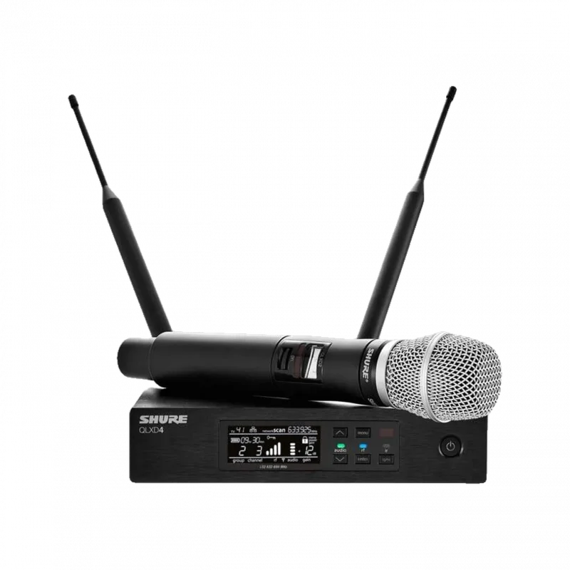 Shure QLXD24/SM86 Dijital Kablosuz El Mikrofonu Seti (SM86 Kondenser Kapsül)