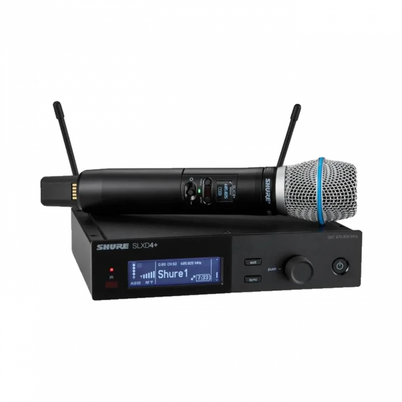 Shure SLXD24+/B87A Dijital Kablosuz El Mikrofonu Seti (Beta 87A Kondenser)