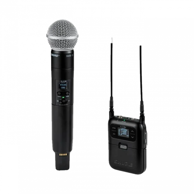 Shure SLXD25+/58 Portatif Dijital Kablosuz El Mikrofonu Seti (SM58)