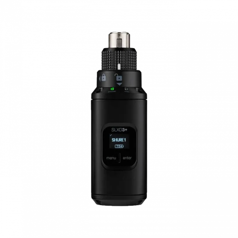 Shure SLXD3+ Dijital Kablosuz Plug-On Verici (XLR, Fantom Beslemeli)