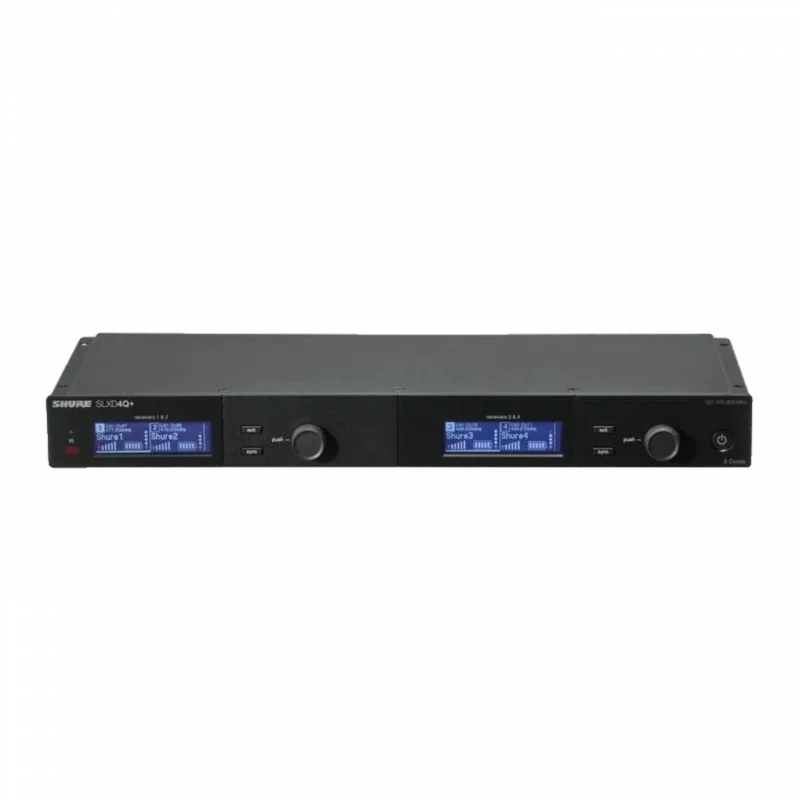Shure SLXD4QDAN+ Dört Kanallı Dijital Kablosuz Alıcı (Dante)