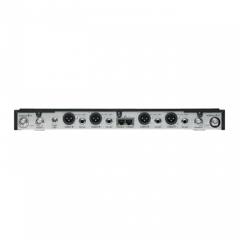 Shure SLXD4QDAN+ Dört Kanallı Dijital Kablosuz Alıcı (Dante)