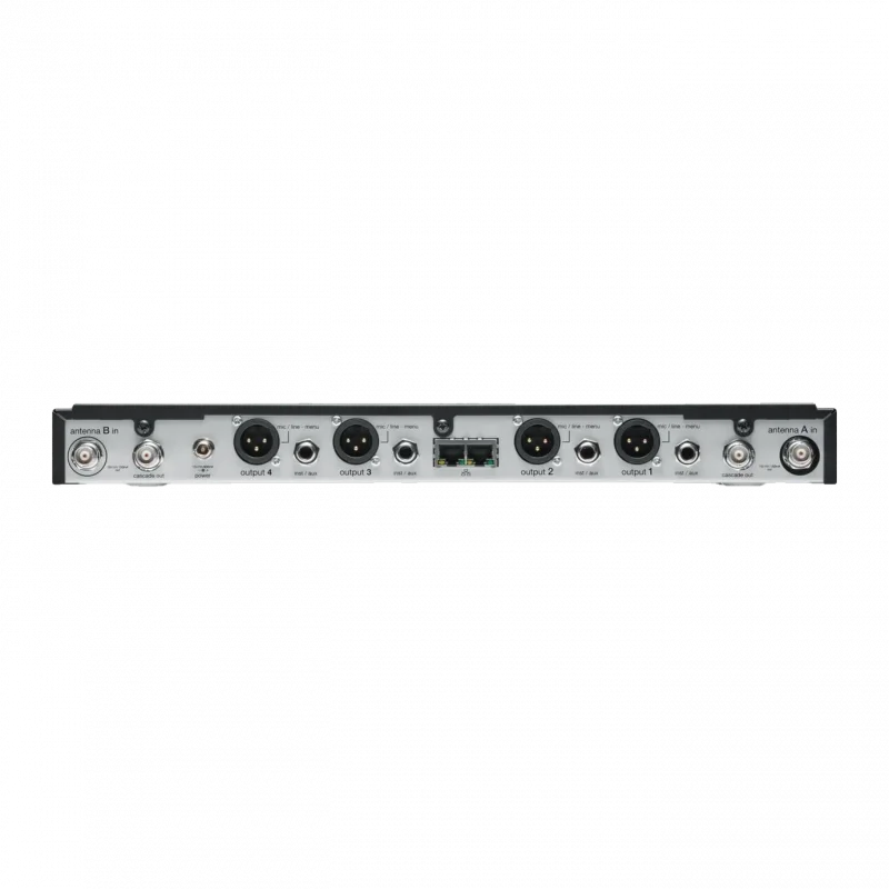 Shure SLXD4Q+ Dört Kanallı Dijital Kablosuz Alıcı (1U Rack)
