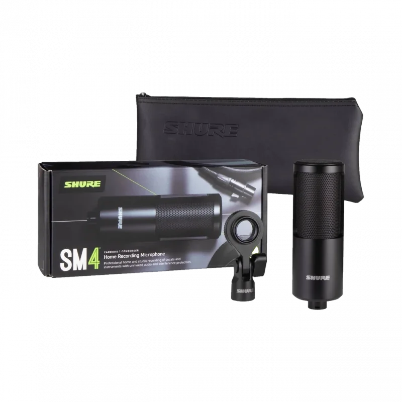 Shure SM4-K Kardioid Kondenser Ev Stüdyosu Kayıt Mikrofonu