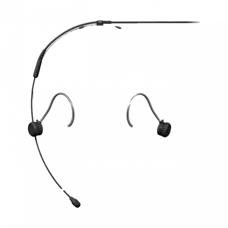 Shure TH53B/O-MTQG TwinPlex Subminyatür Headset Mikrofon (Siyah, Omni, TA4F)