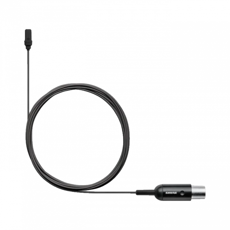 Shure UL4B/C-MTQG-A UniPlex Kardioid Subminyatür Yaka Mikrofonu (Siyah, TA4F)
