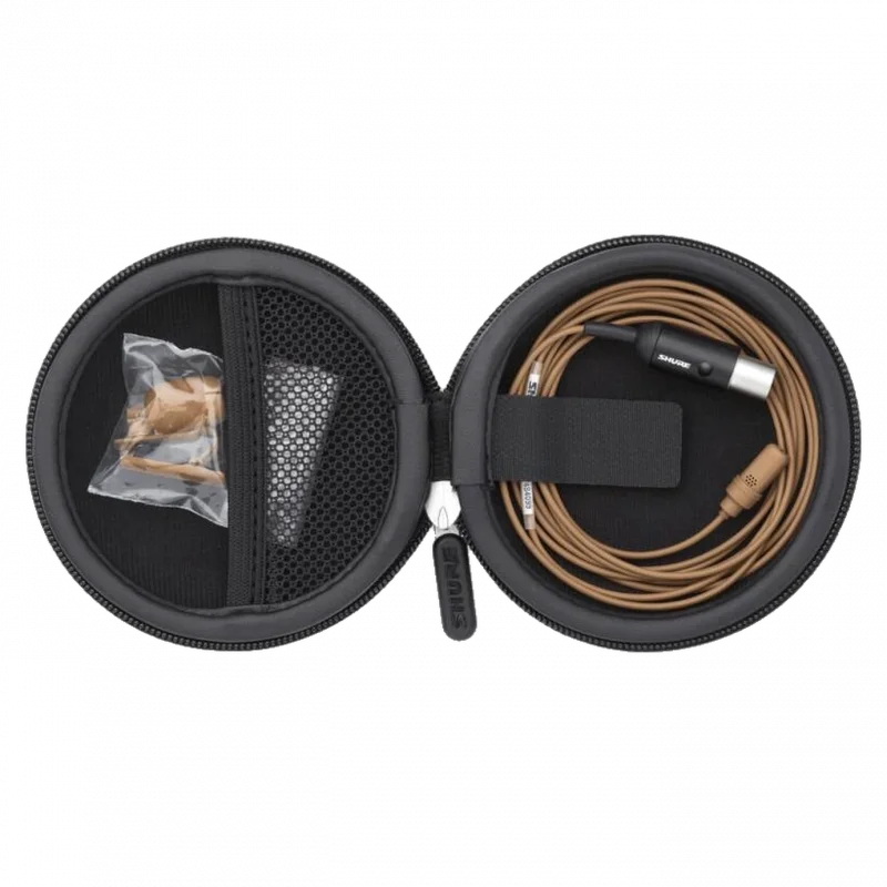 Shure UL4C/C-MTQG-A UniPlex Kardioid Subminyatür Yaka Mikrofonu (Kakao, TA4F)