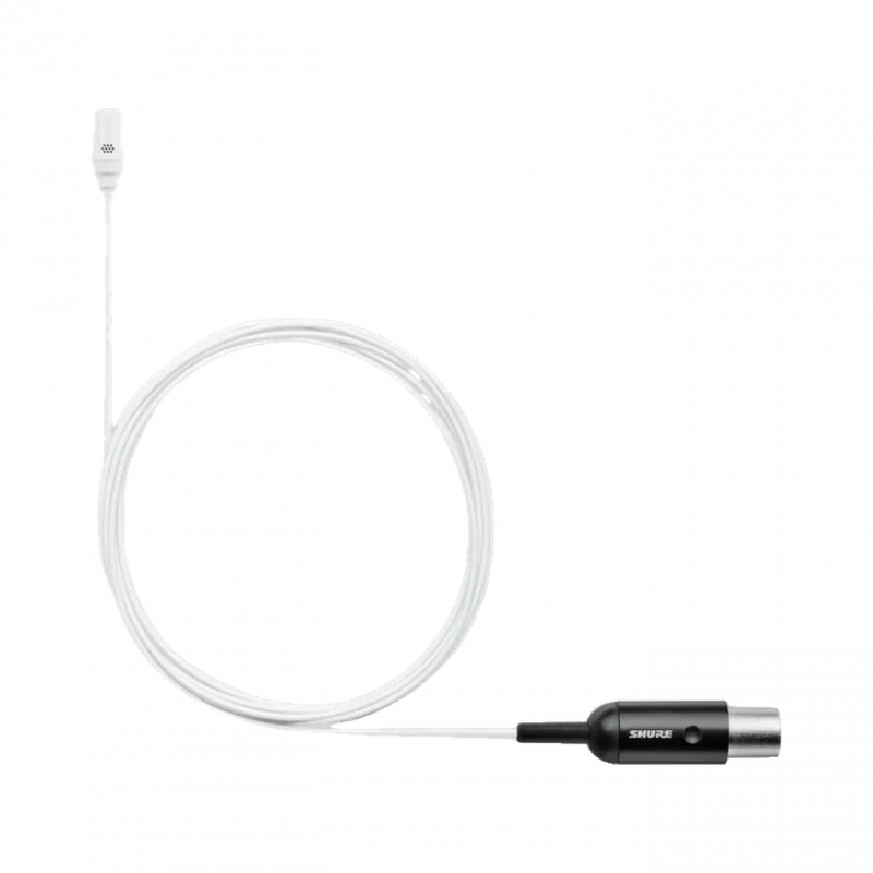 Shure UL4W/C-MTQG-A UniPlex Kardioid Subminyatür Yaka Mikrofonu (Beyaz, TA4F)