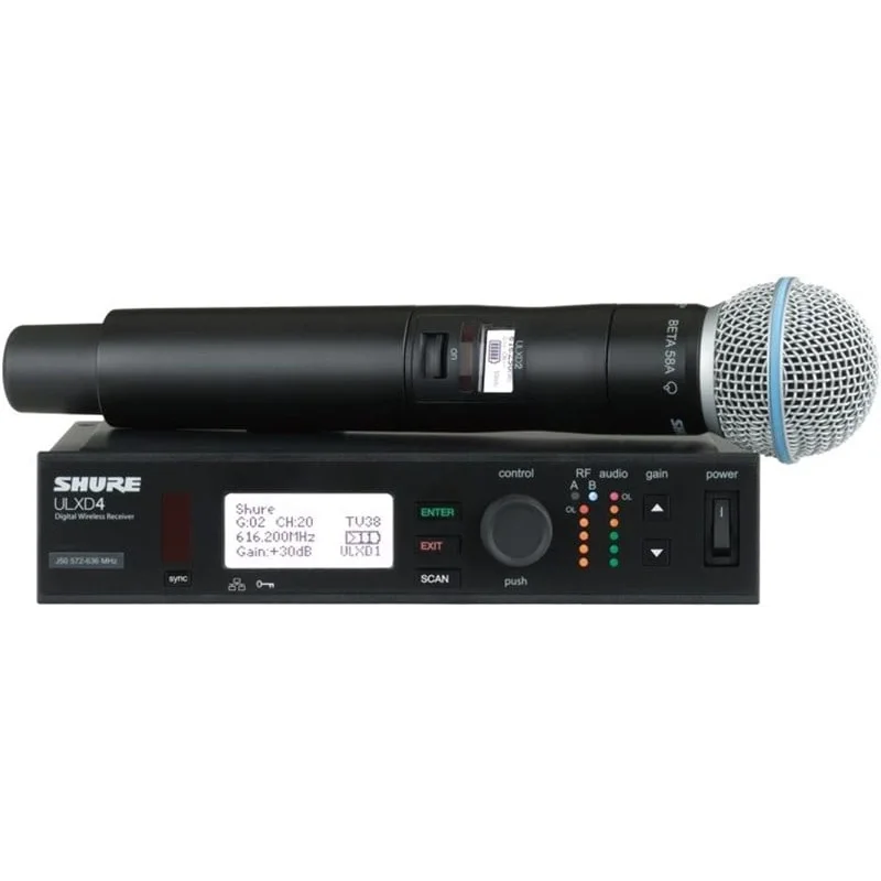 SHURE ULXD24E/B58 El Tipi Kablosuz Mikrofon Seti Beta58A