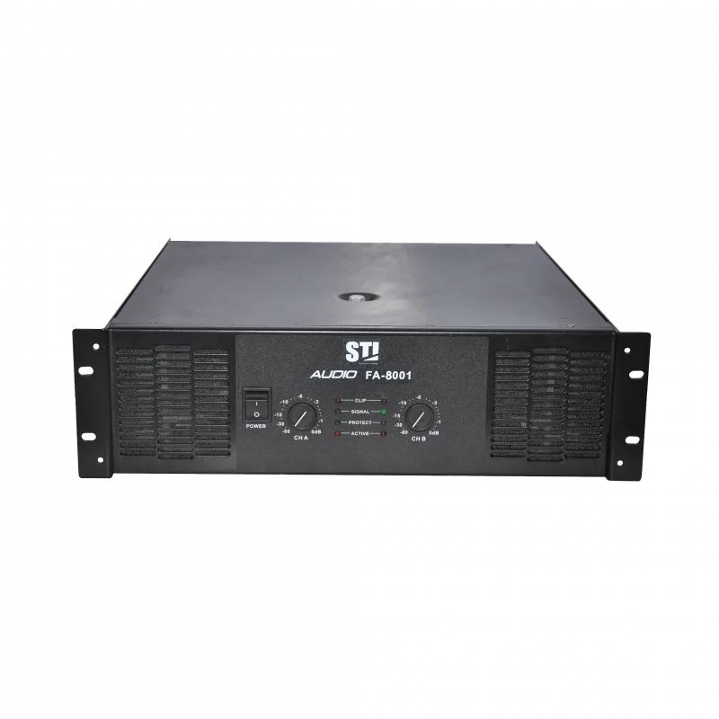 STI FA8001 2x3000W/4-ohm Power Amplifikatör with crossover