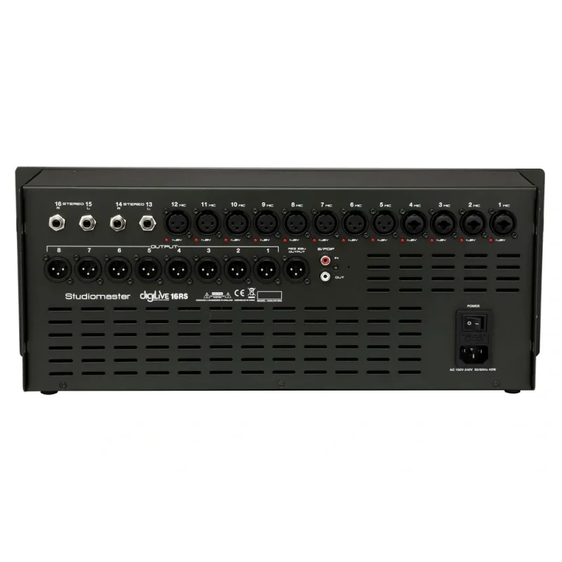 Studiomaster DigiLive 16P-600 16-kanal Powermixer 4x150W/rms, 6 aux