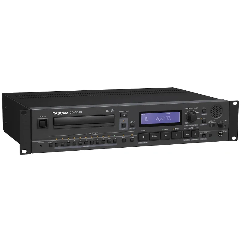Tascam CD-6010 Prof.Broadcast CD-PLayer, 2U and Tray type CD