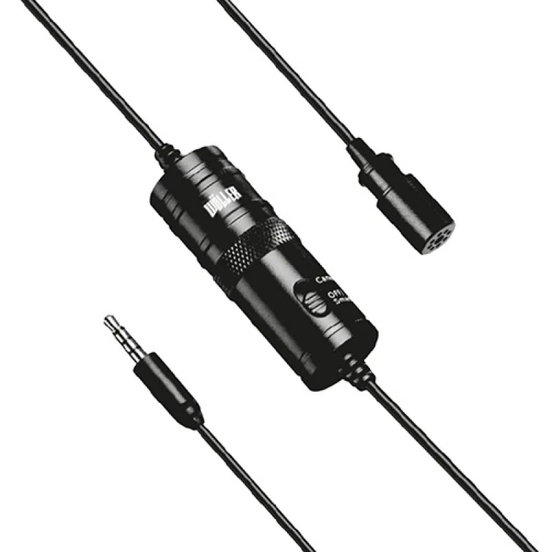 Wöller W-1 Kablolu Yaka Mikrofonu, 6 m Kablo, iOS ve Android Uyumlu